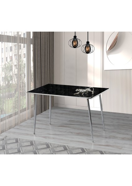 60 x 100 cm Masa Mutfak Masası Yemek Masası Çalışma Masası Siyah