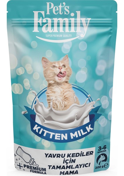 Pets Family Kedi Süt Tozu 200 gr