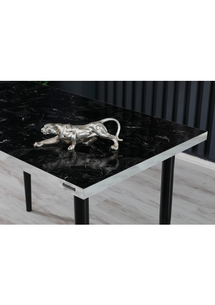 70 x 120 cm Masa Mutfak Masası Yemek Masası Çalışma Masası Siyah