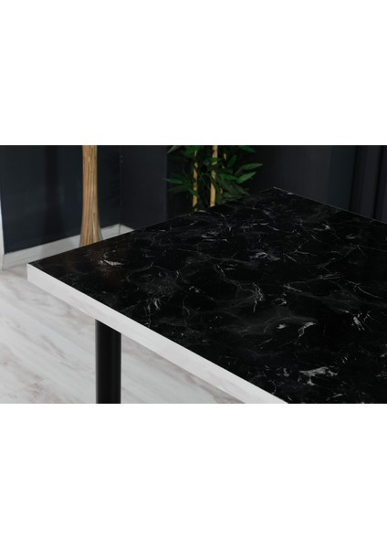 70 x 120 cm Masa Mutfak Masası Yemek Masası Çalışma Masası Siyah