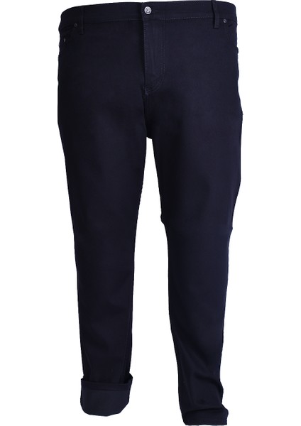 Büyük Beden Erkek Lacivert Keten Pantolon modelleri