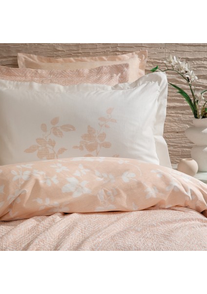 Bedding Etta Çift Kişilik Fall Winter Çeyiz Seti 8 Parça - Pudra