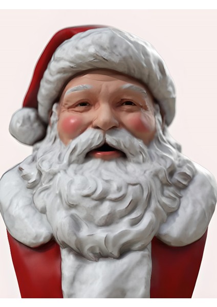 Christmas Santa Claus Bust - Yılbaşı Noel Baba Büst - 20CM