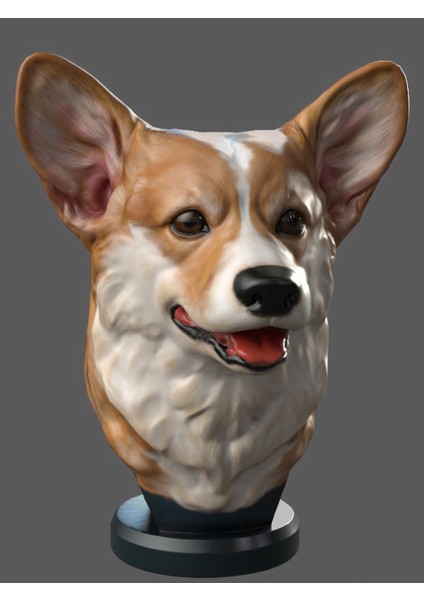 Corgi Bust - Korgi Büst - 20CM