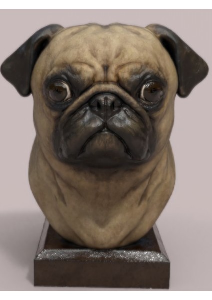 Pug Köpek Büst - 20CM