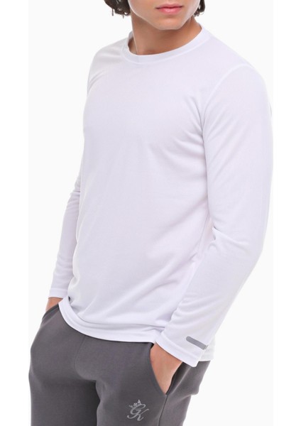 Erkek Nem Emici Performans Uzun Kollu Egzersiz Tshirt