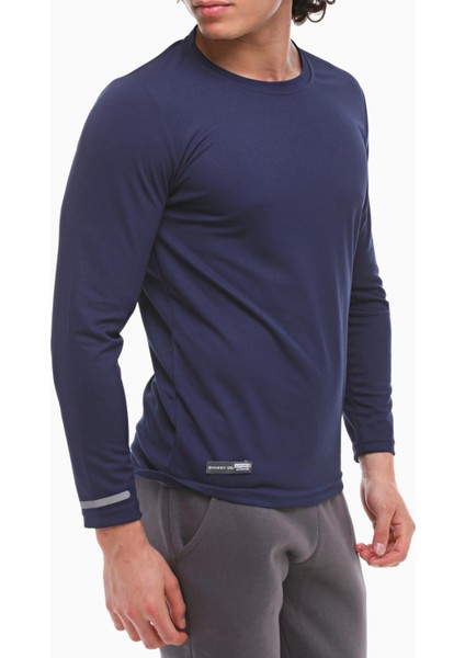 Erkek Nem Emici Performans Uzun Kollu Egzersiz Tshirt