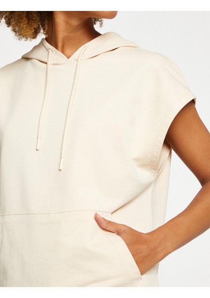 Kısa Kollu Sweatshirt Kapüşonlu Pamuklu indirimleri