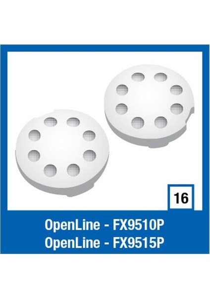 Openlıne Çene Bağlantı Plastik Kapaklar Siyah