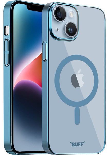 Buff iPhone 14 Magsafe Slim Fit Case Light Blue