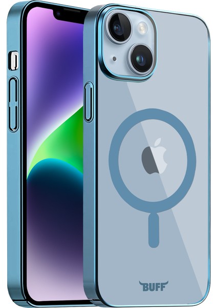 Buff iPhone 14 Plus Magsafe Slim Fit Case Light Blue