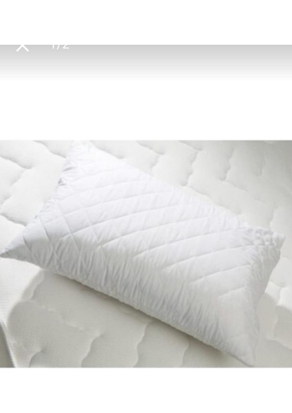 12 Adet Kapitoneli Yastık Koruyucuyastık Kılıfı Femuarlı 100% Pamuklu Terletmez 50X70M Ebatında Beyaz modelleri