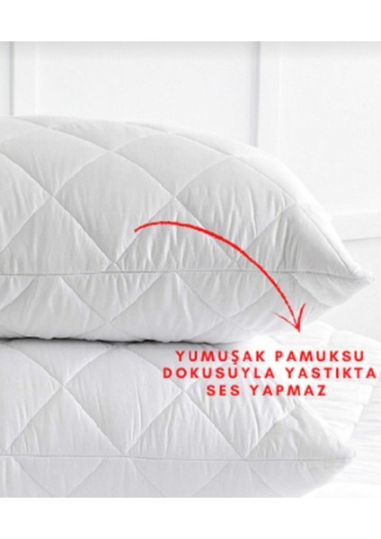 6 Adet Kapitoneli Sıvı Geçirmez Yastık Alezi Yastık Koruyucu Yastık Kılıfı Pamuklu Beyaz 50 x 70 cm indirimleri