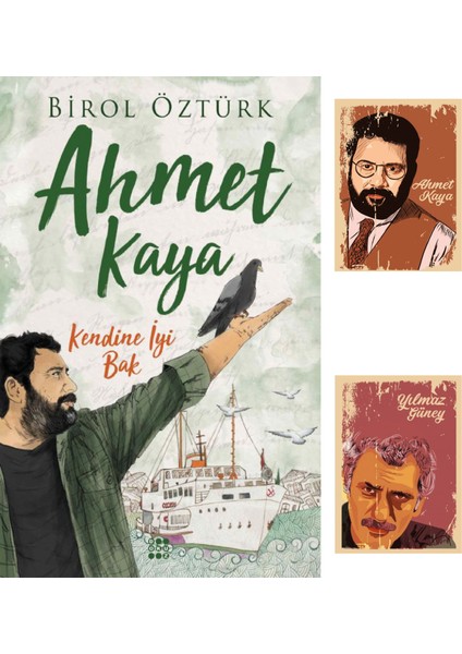 Ahmet Kaya Seti - Kendine Iyi Bak -Birol Öztürk-Dokuz Yayınları-Yılmaz Güney Ahmet Kaya not defterli