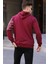 Bordo Baskılı Kapüşonlu Sweatshirt 6009 3