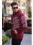 Bordo Baskılı Kapüşonlu Sweatshirt 6009 1