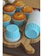 50 Adet Puantiyeli Mavi Büyük Boy Pet Kapsül Cupcake Muffin Kek Vb. Kalıbı (Ebat: 6,7 cm x 4 cm x 5 cm) 1