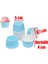 50 Adet Puantiyeli Mavi Büyük Boy Pet Kapsül Cupcake Muffin Kek Vb. Kalıbı (Ebat: 6,7 cm x 4 cm x 5 cm) 3