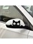 2 Adet Kedi Araba Oto Ayna Sticker Yapıştırması 14CM 1