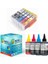 Canon Pixma MG6650 PGI-550XL CLI-551XL Uyumlu Kolay Dolan (Dolabilen Tıpalı Otoreset) Kartuş Seti - 5 Renk (Tam Dolu) + 5 Renk Mürekkep Seti 1