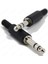 6.35MM 1/4 Inç Stereo Trs Erkek Fiş Lehim Tipi Plastik Konnektör 2