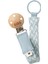 Paci Braid Emzik Askısı-Baby Blue / Ivory 1
