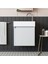 Ayaksız Tek Kapaklı Lavabolu Beyaz 50 cm Banyo Dolabı 1