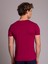 Bordo Erkek Slim Fit V Yaka Tshirt 5