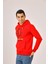 Kırmızı Erkek Regular Fit Kapüşonlu Sweatshirt 3