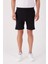 Siyah Erkek Regular Fit Short 3