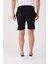 Siyah Erkek Regular Fit Short 4