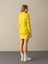 Kadın Sarı Regular Fit Triko Mini Elbise 5