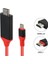 USB Type C 3.1 To HDMI Çevirici Dönüştürücü Tv Bağlama Kablosu 3