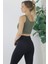 Kadın Beli Lastikli Crop Haki L 4