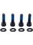 4 Adet Bisiklet Disk Fren Montaj Adaptörü Yıkayıcılar ile Çelik Vidalar Yeni M6 x 18 mm (Yurt Dışından) 2