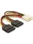 2 Li Sata Power Kablosu Sata Çoklayıcı Güçlendirilmiş Bakır Kablo - 1 Adet 1