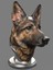 German Shepherd Bust - Alman Çoban Köpeği Büst - 20CM 1