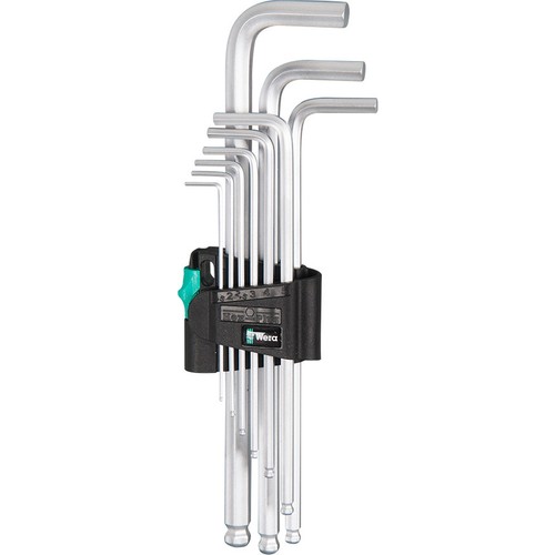 Wera 05073391001 950 PKL/9 SM N SB Set di chiavi metriche, cromate, 9 pezzi Wera 05073391001 950 PKL/9 SM N SB Set di chiavi metriche, cromate, 9 pezzi