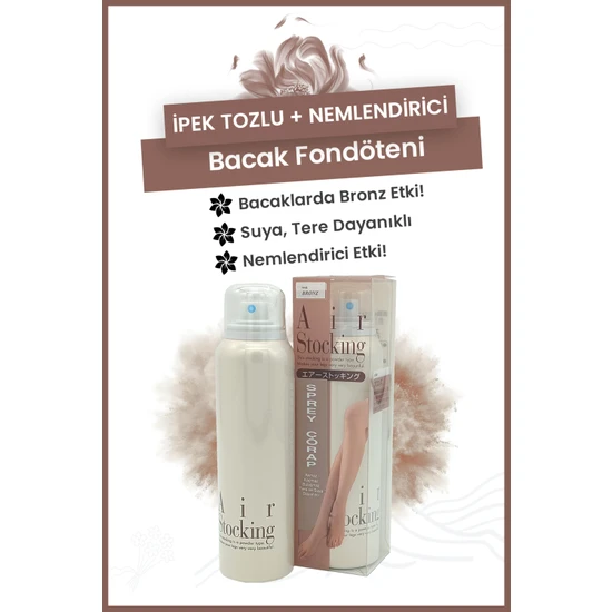 Air Stocking Premier Silk Çorap Sprey Bacaklarda Bronzlaştırıcı Etki Bronz Renk 50G