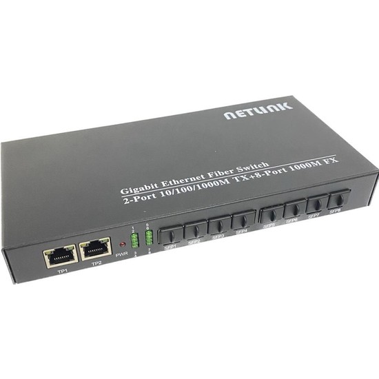 Netlink NTL8SFP2G 8 Sfp Port+2 RJ45 100/1000 Fiber Switch Fiyatı