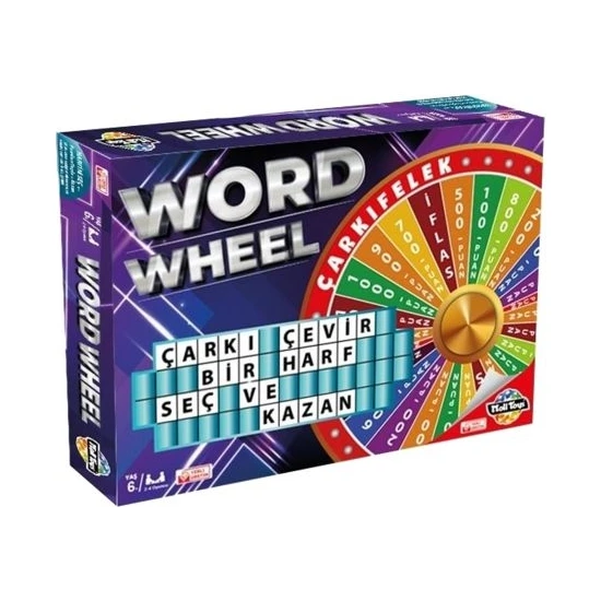 Moli Toys Çarkıfelek Oyunu Word Wheel Çarkı Felek Moli Çarkı Çevir