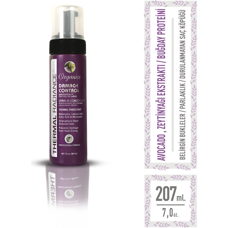 Organics Hipoalerjenik Isı Koruyucu Bukle Belirginleştirici Saç Köpüğü 207 ml Saç Bakımı