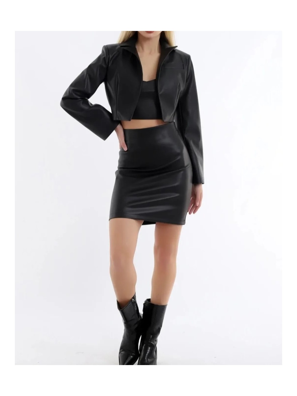 Suhis Bej, Suni Deri, Beli Lastikli Dar Minietek - Görsel 4