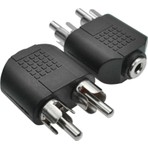 BK Teknoloji Yüksek Performanslı 2 RCA Erkek to 3.5 mm Aux Stereo Dişi Ses Ayırıcı Adaptör Pratik Çözüm