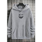 Trendypassion Cartoon Graphic Thermal Lined Drawstring Sweatshirt