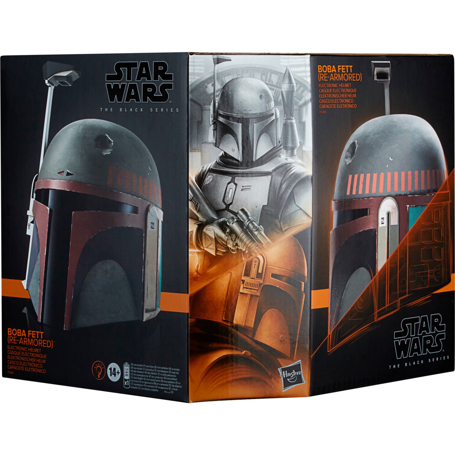 Hasbro star wars the black deals series boba fett premium electronic helmet