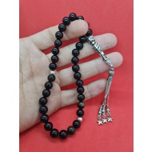 Gümüştel El Sanatları Obsidyen Doğal Taş Tesbih 8 mm