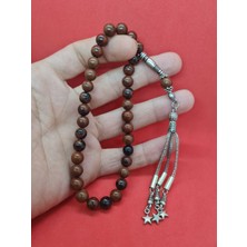 Gümüştel El Sanatları Doğal Obsidyen Doğal Taş Tesbih 8 mm