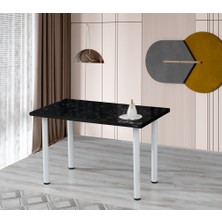Demontepark  70 x 120 cm  Masa Mutfak Masası Yemek Masası Çalışma Masası Siyah