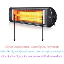 Norm Infrared Soba Için 2500W Resistans TELI+55CM Montajlı Cam Seti PORSELEN BAŞLIKLI